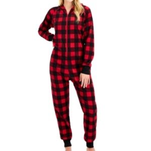 NWT FAMILY PJs Intimates Red Fleece Plaid Jumper